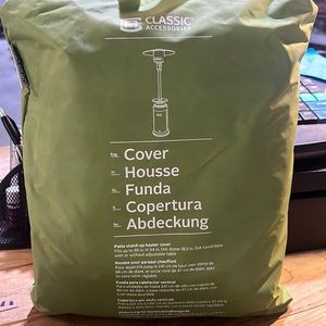 Patio stand up heater cover